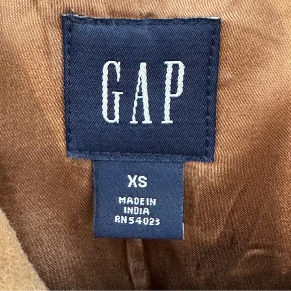 Vintage GAP Women’s XS Camel Wool Blend Toggle Coat Jacket - Picture 4 of 6